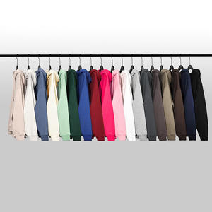 Sudadera con Capucha para Hombre 100% Algodón con Logotipo Personalizado, Sudadera Gruesa Lisa de Corte Oversize, Forro Polar para Otoño, Venta al por Mayor, Estilo Urbano - Product Image 6