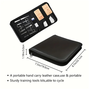 Kit Completo de Práctica de Sutura para Estudiantes de Medicina, Producto de Acero Inoxidable, Kits de Sutura Personalizados para Uso Médico de Primeros Auxilios - Product Image 1