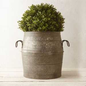 Modern <b>Square</b> Concrete Planter Gray Textured Durable Flower <b>Pot</b> for Outdoor Garden - Product Image 4
