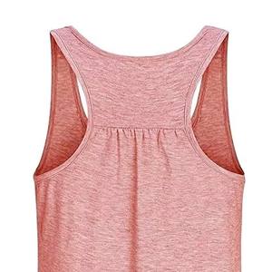 Camiseta sin mangas de cuello redondo lisa para mujer, venta al por mayor, camiseta de algodón para mujer con logotipo personalizado, suministro al por mayor OEM - Product Image 6