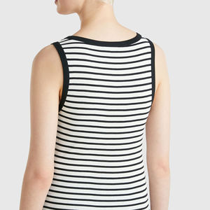 New Collection Summer Casual <b>Knitted</b> Lightweight Jersey <b>Tank</b> <b>Tops</b> <b>Women</b> Breathable Sleeveless Customizable Logo High Quality - Product Image 6