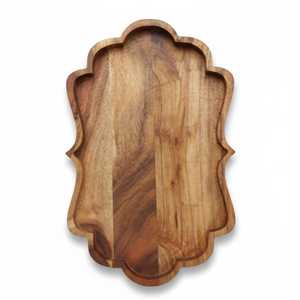 Acacia Wood Catch All Tray | <b>Vanity</b>, Coffee <b>Table</b> & Entryway Organizer | Handmade Wooden Decor Tray | Decorative Kitchen Home - Product Image 3