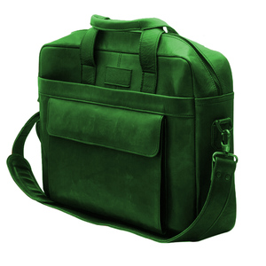 Nouvelle collection 2022 : Sacoche Buffalo unisexe de 14 pouces en cuir véritable, durable, simple et imperméable – Modèle portable de designer - Product Image 1