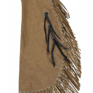Fashionable <b>Men</b> or Genuine <b>Leather</b> Western <b>Chaps</b> Custom Logo Embroidery Shiny <b>Leather</b> Riding High Quality <b>Chaps</b> - Product Image 3