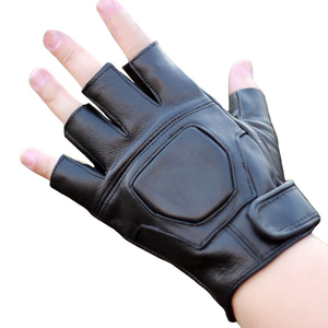 Pakistan Made Low Price High Quality Eco-Friendly Leather Cycling <b>Gloves</b> Custom Design for Unisex - Product Image 2