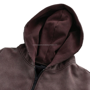 เสื้อฮู้ดผ้าฟลีซโพลาร์ผสมคอตตอนโพลีเอสเตอร์แบบซักได้ ปักลายตามสั่ง ซิปแบบรูด - Product Image 3