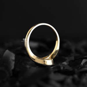 แหวนเพชร Toi Et Moi ทอง 14K แหวนแบบเปิดประดับเพชรทรงกลมและทรงหยดน้ำ แหวนแต่งงานเรียบหรู แหวนขอแต่งงานสุดน่ารัก ของขวัญสำหรับเธอ - Product Image 6