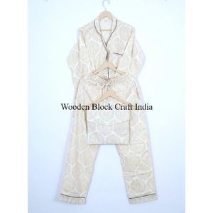 Ensembles de pyjamas floraux doux, confortables et respirants pour femmes et couples, style vintage pour les saisons été, automne et hiver - Product Image 5