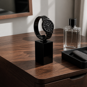Présentoir à montres en acrylique à coins coupés - Design moderne pour un montage facile, utilisation sur bureau et décoration intérieure - Product Image 4