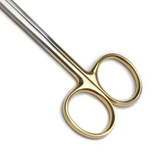 Ciseaux Metzenbaum manuels tendance en acier inoxydable allemand de haute qualité avec revêtement doré, certifiés CE, pour usage général chirurgical - Product Image 3