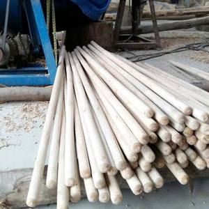 Palos de madera natural de alta calidad al mejor precio, mangos de escoba de madera lisa, fabricante a precio económico - Product Image 1