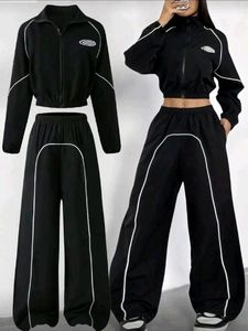Conjunto Deportivo de Dos Piezas para Hombre, Personalizado al por Mayor, OEM, 140 Gramos, Ligero, Cintura Elástica, Nylon, Estilo Hip Hop, Corte Holgado, con Ribete en Contraste - Product Image 1