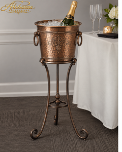 Luxury Stainless Steel <b>Portable</b> Reusable 8-10L 95cm Ice Bucket Floor Stand for Hotel Restaurant <b>Bar</b> Wedding Party Wine Beverage - Product Image 3