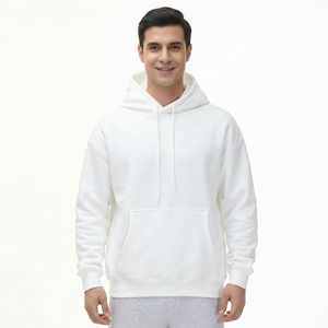 Men's Oversized Solid Color Pullover <b>Hoodies</b> For Adults Regular Fit Plain Dyed Casual Autumn Wear Men Pullover <b>Hoodies</b> - Product Image 3