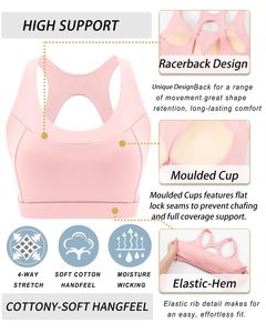 Sujetador Deportivo Lavable para Mujer, Última Moda, Diseño Personalizado, OEM, Secado Rápido, Buena Calidad, Sin Costuras - Product Image 4