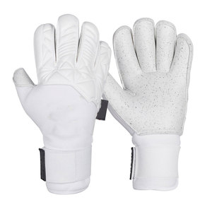 Gants de gardien de but unisexes en cuir, fermeture respirante, antidérapants, protection des doigts, confortables, pour l'entraînement et la compétition - Product Image 6