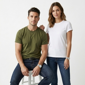T-shirt Oversize en Coton 260 g/m² de Qualité Luxe Personnalisé avec Logo Imprimé en Relief, Épaules Tombantes, Grammage Lourd, pour Femmes et Hommes – Vente en Gros - Product Image 3
