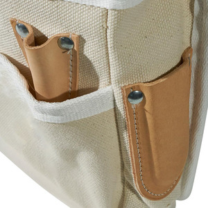 Canvas Waterproof High-Capacity <b>Tool</b> <b>Backpack</b> with Leather Accents OEM 4-Pocket Belt Holster Chain Tape Thong for Electricians - Product Image 6
