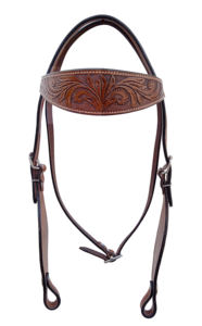 Bridon en cuir occidental de haute qualité, style western, couleur marron, sculpté à la main, fabriqué par un exportateur 500 - Product Image 2