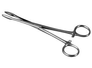 Pinzas para tejidos gruesos de 14 cm con bloqueo de trinquete, instrumento quirúrgico de acero inoxidable, pinzas rectas de agarre preciso - Product Image 3