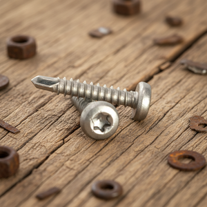 Tornillos Autoperforantes de Cabeza Plana PDC de Acero Inoxidable Clase 8, Alta Resistencia, Resistentes a la Corrosión, Acabado Natural, Estándar Métrico - Product Image 1