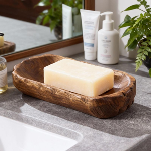 Handmade Compact Peach Style Religious <b>Soap</b> <b>Holder</b> Polished Wooden <b>Soap</b> Dish for Bathroom Kitchen by blossom craft india - Product Image 1