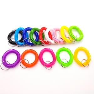 Pulsera Espiral Flexible y Colorida con Luz LED, Llavero de Plástico Impermeable con Anillo de Acero Antipérdida para Llaveros y Silbatos - Product Image 5