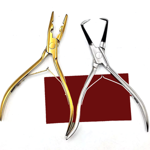 Alicates para Extensiones de Cabello de Marca Privada, Color Plata/Oro, Acero Inoxidable, para Pelucas - Product Image 3