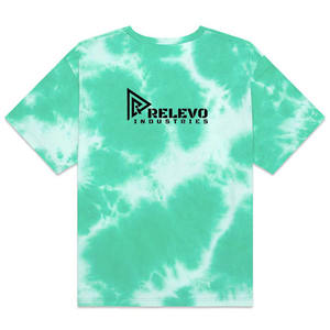 T-shirt streetwear tie-dye pour hommes, vente en gros |   Coupe ample, tissu en coton, sans logo, sans marque - Product Image 2