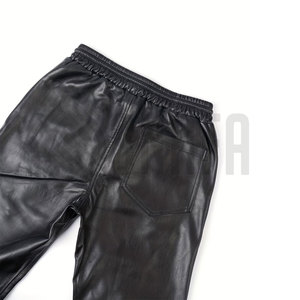 Leather Pants Unique Design Genuine Leather Unisex Pants Breathable Lightweight Formal Black Wholesale Leather Pants - Product Image 5