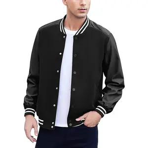 Chaquetas Varsity de Béisbol para Hombre con Mangas de Cuero, de Alta Calidad, Venta al Por Mayor, Fabricante OEM - Product Image 5