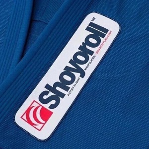 ชุดยูโด Shoyorol สีน้ำเงิน ผ้าฝ้าย 100% ทรงหลวม ใส่ได้ทั้งชายและหญิง สำหรับผู้ใหญ่ พร้อมโลโก้ด้านหน้า พิมพ์ลาย DTG ยืดหยุ่น ระบายอากาศได้ดี ทนทาน - Product Image 4