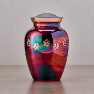 Urne funéraire haut de gamme en laiton, faite à la main, résistante à l'humidité, pour cendres d'adultes, avec motif colibri unique, souvenir commémoratif durable - Product Image 3