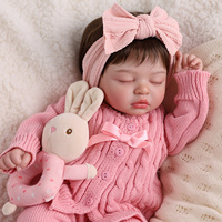 Poupées Reborn Réalistes Babeside Tara 17 pouces, Fille Endormie, Corps en Vinyle et Tissu, Mignonne Poupée Nouveau-né, Fournisseur en Gros de Poupées Reborn