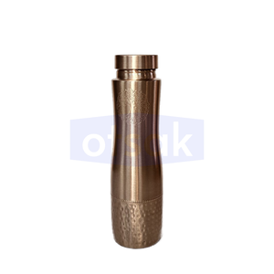 Botella de Agua Premium Clásica Ecológica de Cobre Martillado a Prueba de Fugas con Accesorios Personalizados para Uso Diario, Viajes y Regalos - Product Image 4