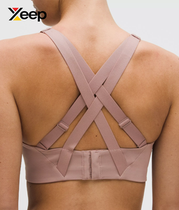 เสื้อชั้นในกีฬาโยคะคุณภาพสูงสำหรับผู้หญิง XEEP รุ่น XC-SB-173 แบบเรียบง่าย ระบายอากาศได้ดี สายปรับได้ แผ่นรองถอดออกได้ รองรับได้ดีเยี่ยม แห้งเร็ว - Product Image 4