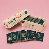 Jeu de cartes à jouer imprimées personnalisées pour adultes, jeu de société avec minuteur et cartes de conversation, jeu de cartes en papier avec boîte de rangement