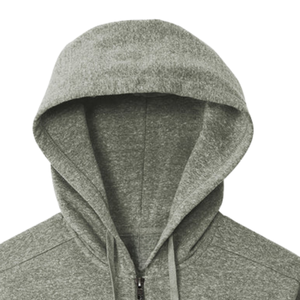 Sudadera con capucha y media cremallera Heather Gray AKA Perfect Ivy Leaf Fleece para mujer, suave, cálida, informal, de manga larga. - Product Image 3