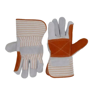 Gants de sécurité en coton rayés, longueur poignet, respirants, usage quotidien, design rouge et blanc - Product Image 6