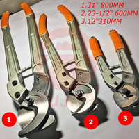 Coupe-câbles professionnel robuste de 600 mm en acier CR-MO, corps en alliage d'aluminium OEM, poignée TPR, lames remplaçables, bras long