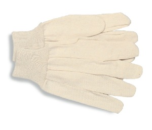 Gants de travail en toile de coton robustes de 10 oz et 12 oz avec poignet tricoté, résistants à la chaleur, au gaz et à l'huile, pour la sécurité au travail - Product Image 1