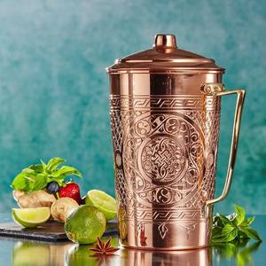 Carafe à eau en cuivre gravée, meilleure qualité au prix de gros, nouvelle arrivée, design fantastique, cadeaux de déménagement - Product Image 1