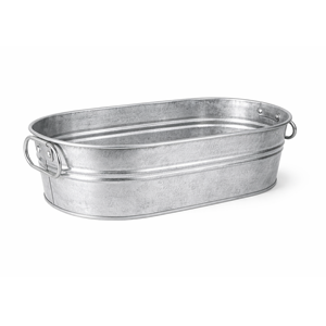 Cubo de hielo de hierro galvanizado, tina para bebidas, cubo enfriador de botellas de cerveza con asa - Product Image 2