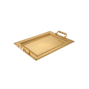 <b>Large</b> Food Grade Metal Serving Tray With Polished Stainless Steel Surface For Buffet And Banquet Food Display - Product Image 5