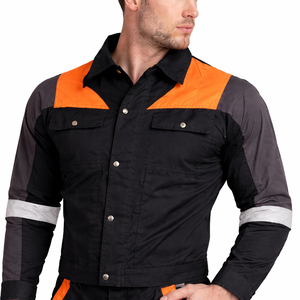 Durable Cotton Anti-static <b>Construction</b> Safety <b>Uniform</b> Industrial Workwear Coverall Multi Pocket Protective Clothing <b>for</b> Workers - Product Image 2