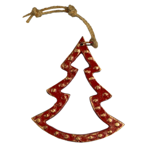 Guirnalda Decorativa Metálica con Forma de Árbol de Navidad en Tres Tamaños para Decoración Festiva del Hogar - Product Image 4
