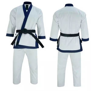 Uniforme de Karate de Mezcla de Algodón Resistente con Costuras Fuertes y Ajuste Cómodo para Entrenamiento Diario de Artes Marciales - Product Image 1