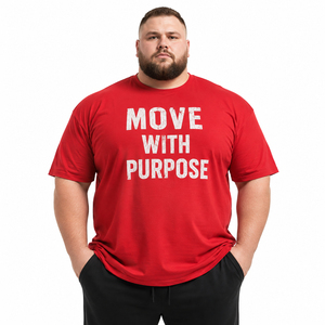 Camiseta de algodón para hombre de talla grande al por mayor, camisetas estampadas de estilo urbano de corte holgado para hombre, camiseta de manga corta con cuello redondo para hombre - Product Image 1