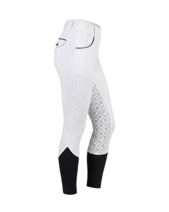 Leggings d'équitation pour femmes avec poche latérale, taille haute, collants d'équitation avec grip en silicone, fabricant OEM ODM - Product Image 1