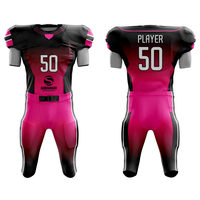 Ensemble d'uniformes de football américain respirants pour adultes avec tissu personnalisé et design unisexe